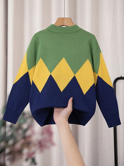 Boys' Knitted Sweater for Kids - Jade