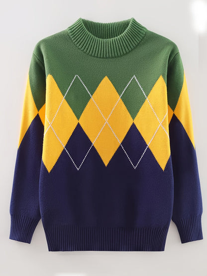 Boys' Knitted Sweater for Kids - Jade