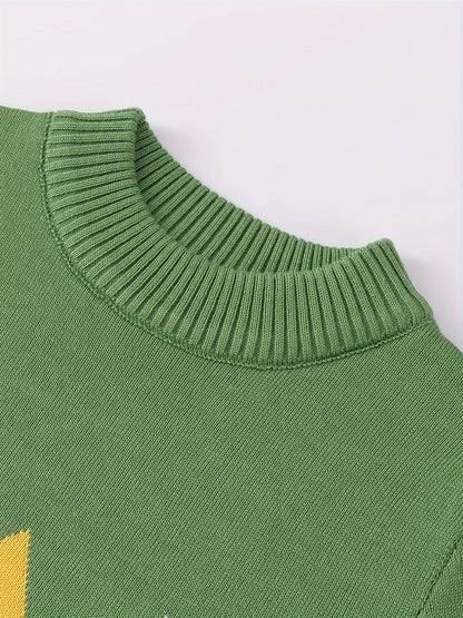 Boys' Knitted Sweater for Kids - Jade
