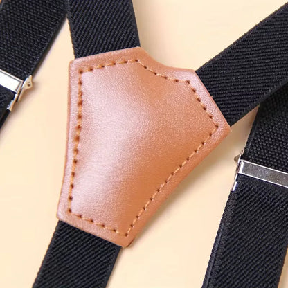 Braces with Leather Detail