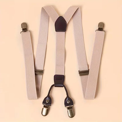 Braces with Leather Details