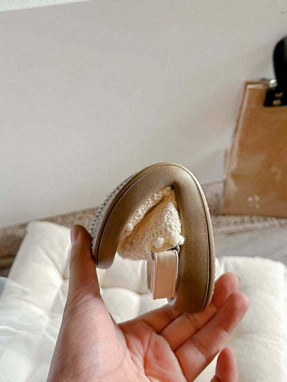 Braided Princess Sandals for Girls with Soft Sole