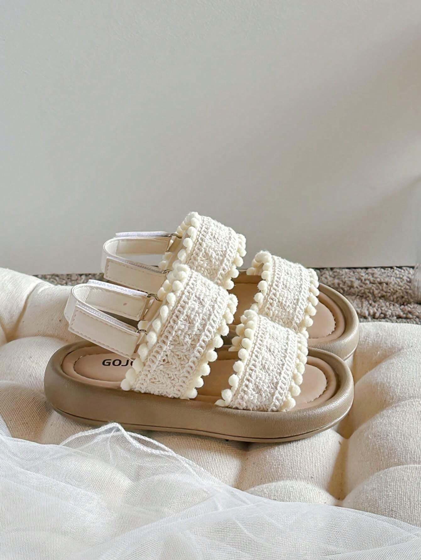 Braided Princess Sandals for Girls with Soft Sole