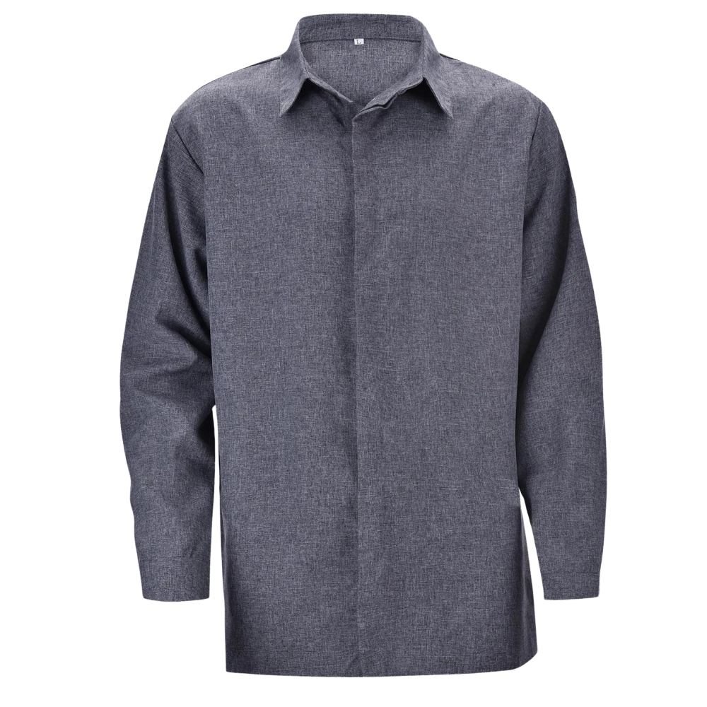 Breathable Cotton-Linen Long Sleeve Shirt