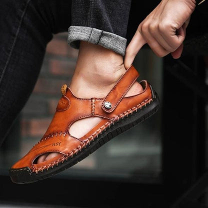 Breathable Leather Sandals for Men