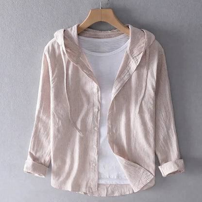 Breathable linen blouse for women