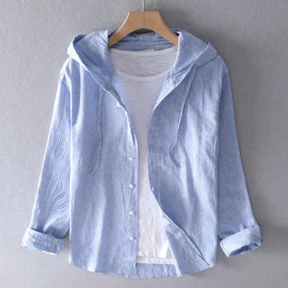 Breathable linen blouse for women