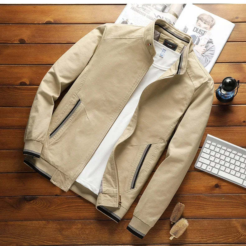 Breezeguard – Stylish Cotton Bomber Jacket with Timeless Fit
