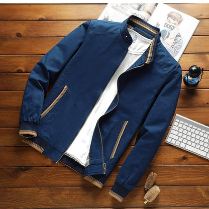Breezeguard – Stylish Cotton Bomber Jacket with Timeless Fit