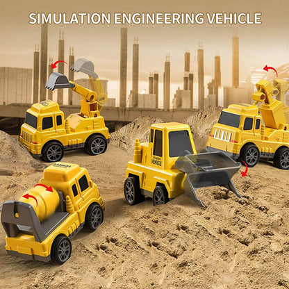 Brightly Colored Interactive Toy Set with Rescue Vehicles
