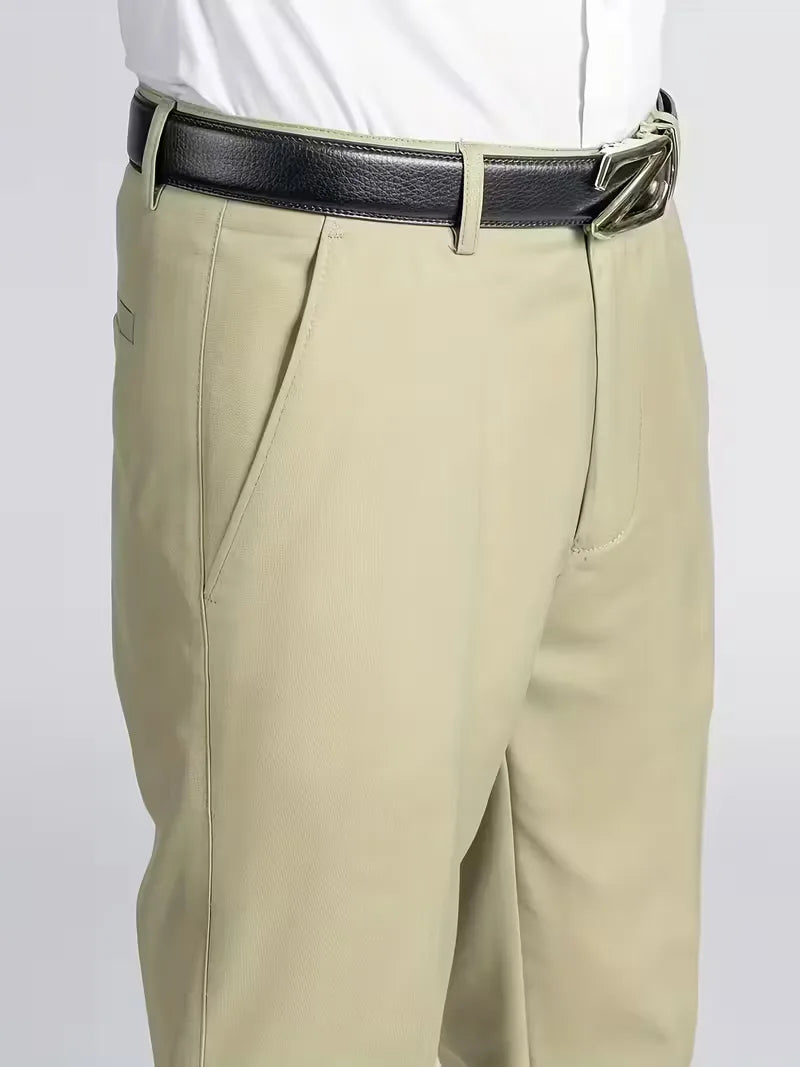 Pantalon avec taille élastique et coupe régulière