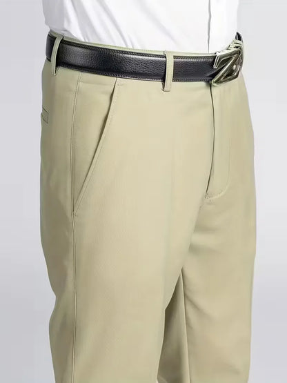 Pantalon avec taille élastique et coupe régulière