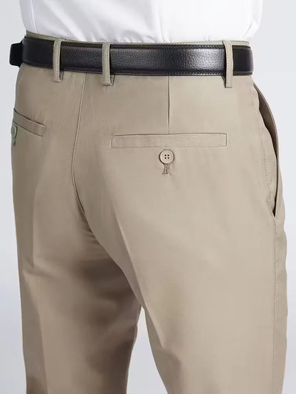 Pantalon avec taille élastique et coupe régulière