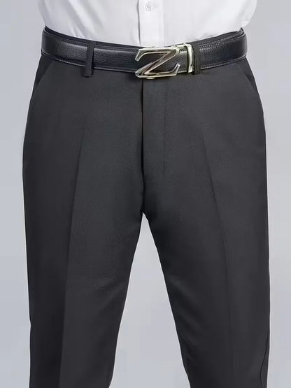 Pantalon avec taille élastique et coupe régulière