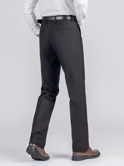 Pantalon avec taille élastique et coupe régulière