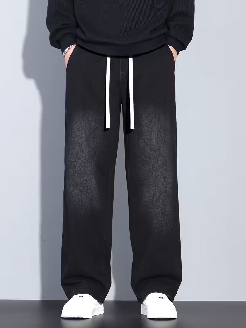 Pantalon droit à coupe ample