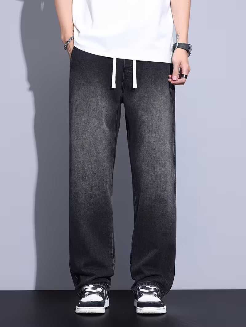Pantalon droit à coupe ample