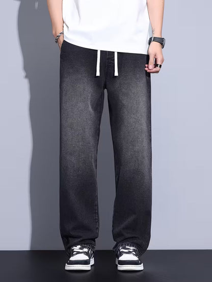 Pantalon droit à coupe ample