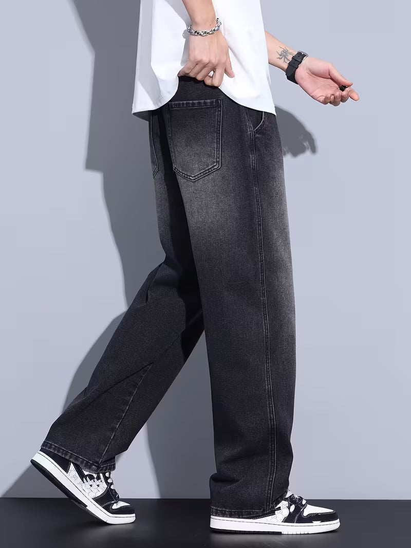 Pantalon droit à coupe ample
