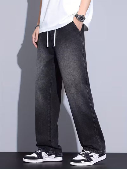 Pantalon droit à coupe ample