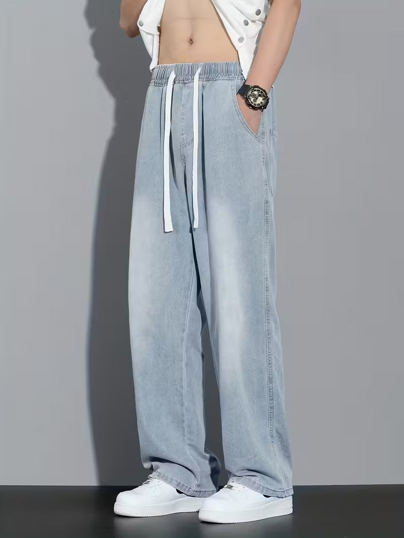 Pantalon droit à coupe ample