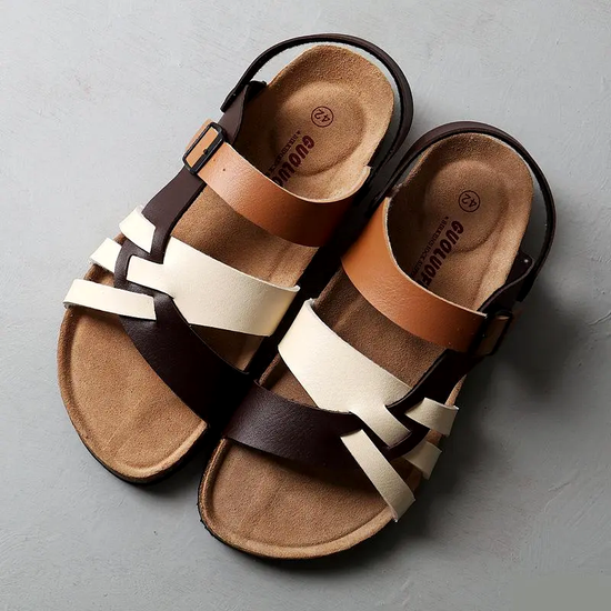Leather sandals for women - Victor