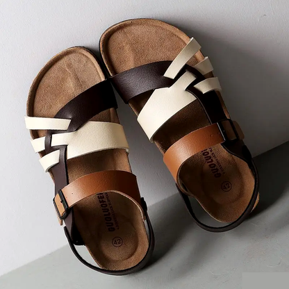 Leather sandals for women - Victor