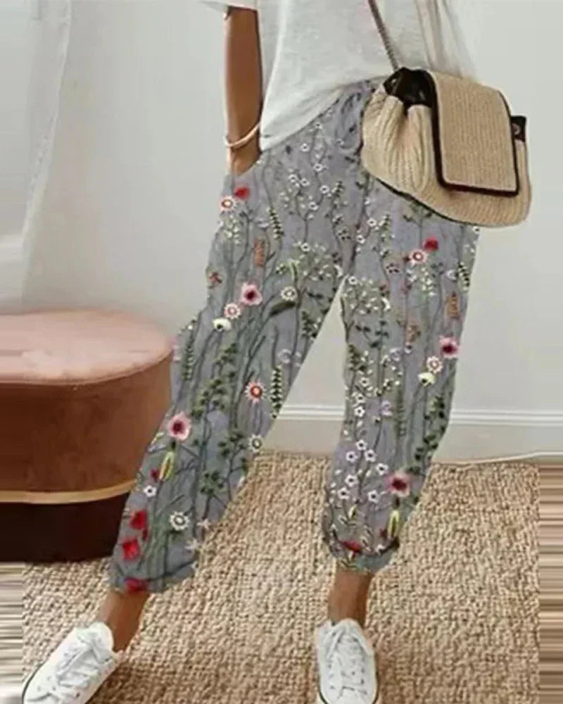 Linen Trousers for Women - Layla