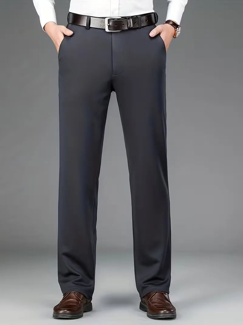 Business Trousers with Straight Legs