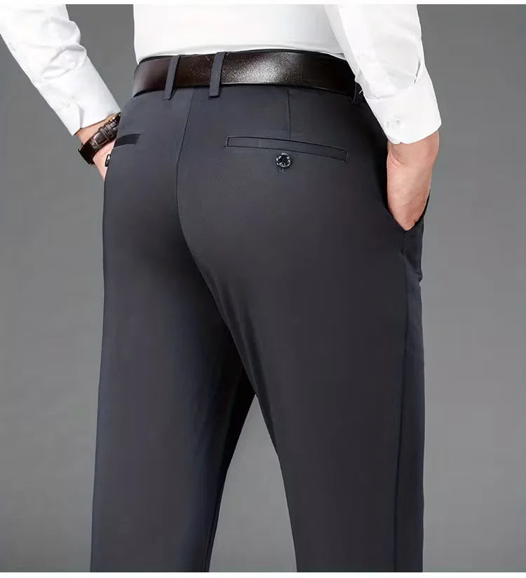 Business Trousers with Straight Legs