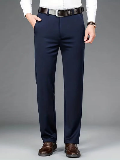 Business Trousers with Straight Legs