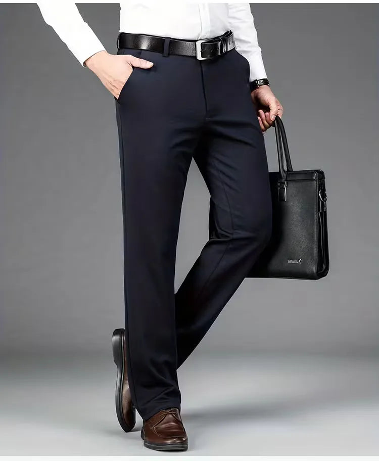 Business Trousers with Straight Legs