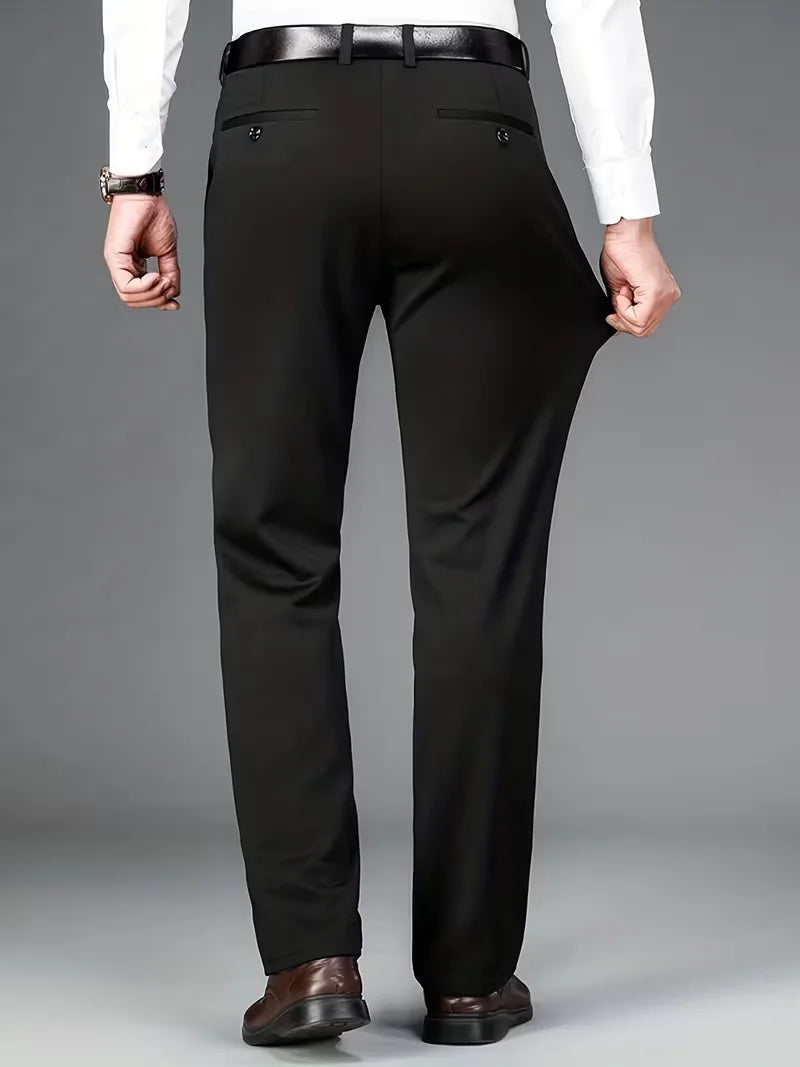 Business Trousers with Straight Legs