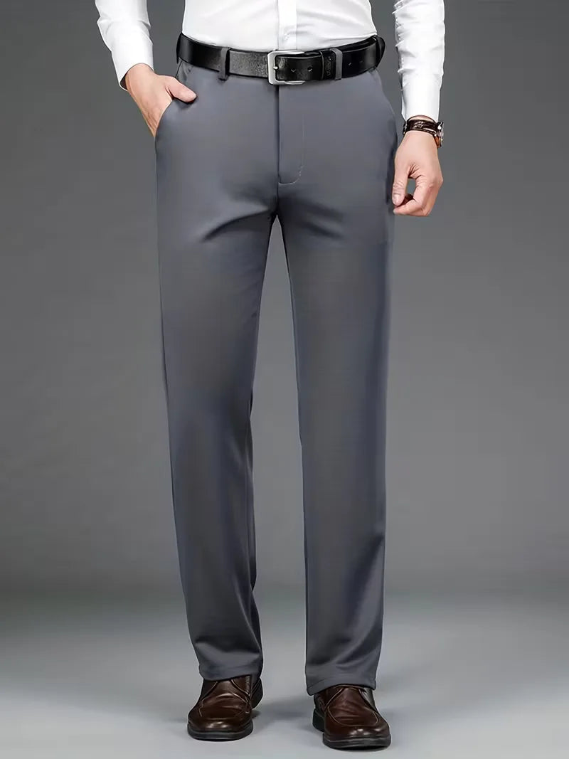 Business Trousers with Straight Legs