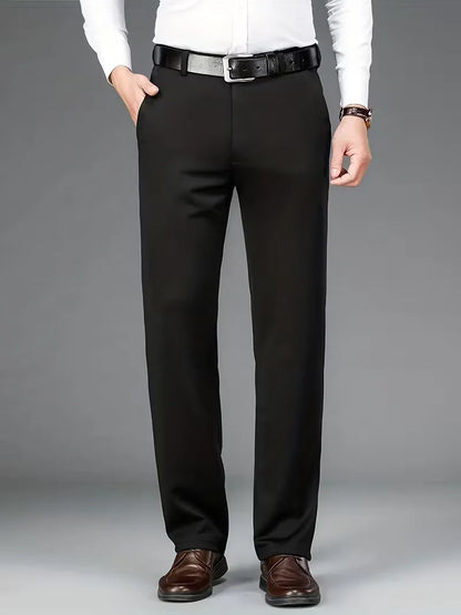 Business Trousers with Straight Legs