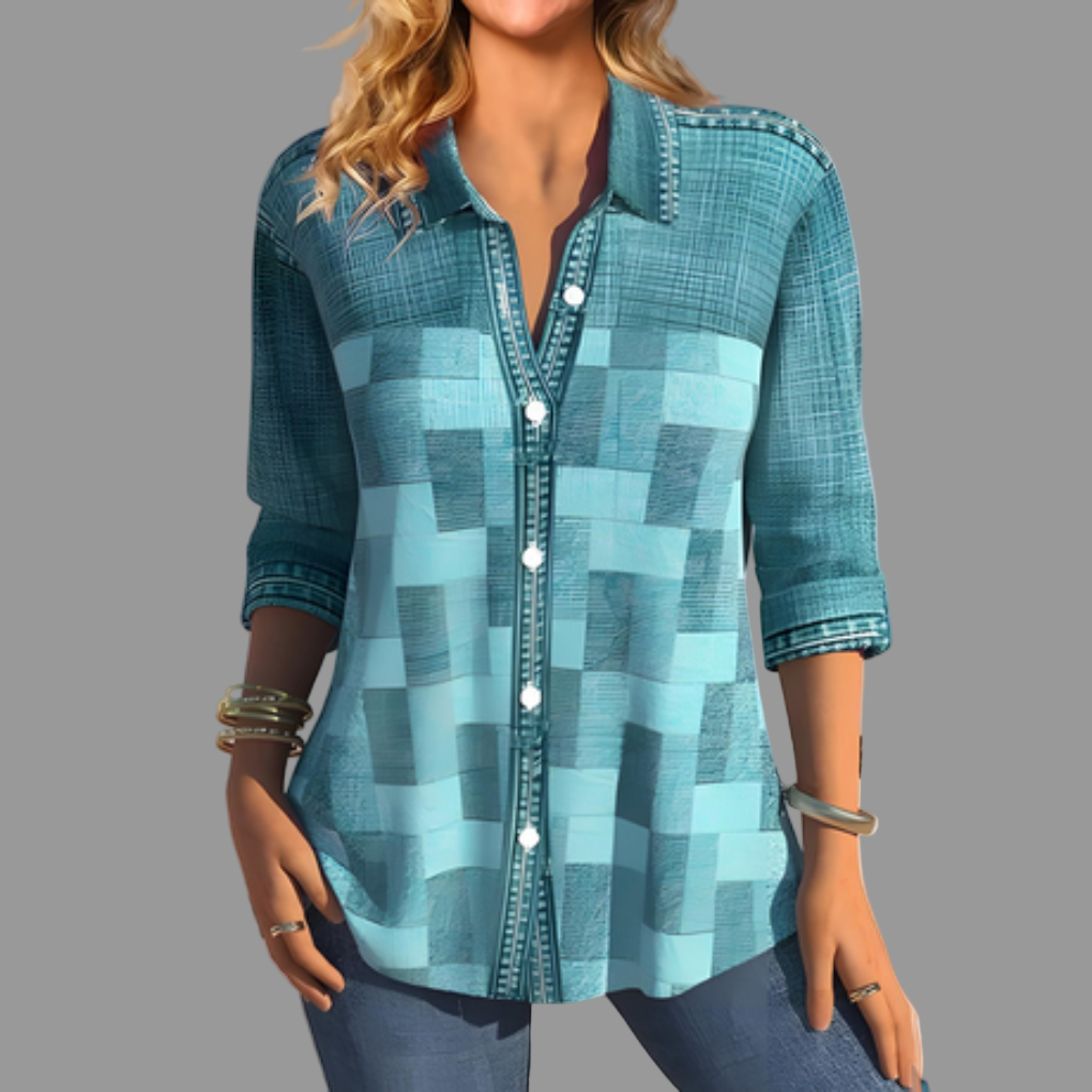 Button-Up Blouse for Women