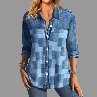 Button-Up Blouse for Women