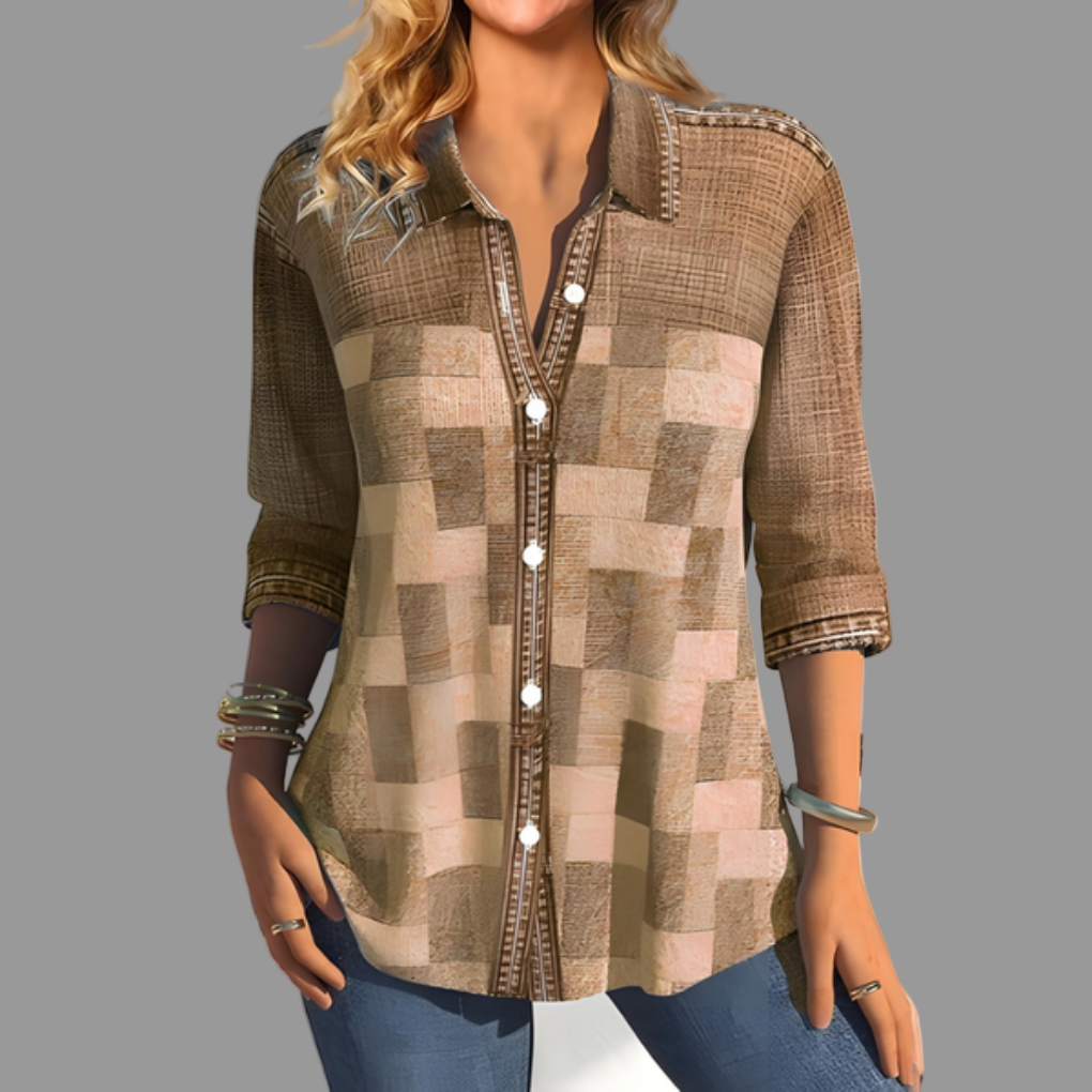 Button-Up Blouse for Women