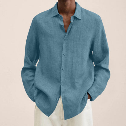 Linen Men's Long Sleeve T-Shirt - Herbert