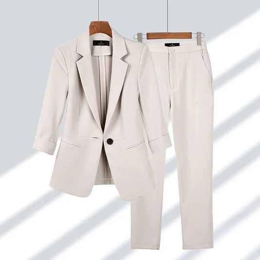Eleganter Blazer mit Hose für Damen – Maria