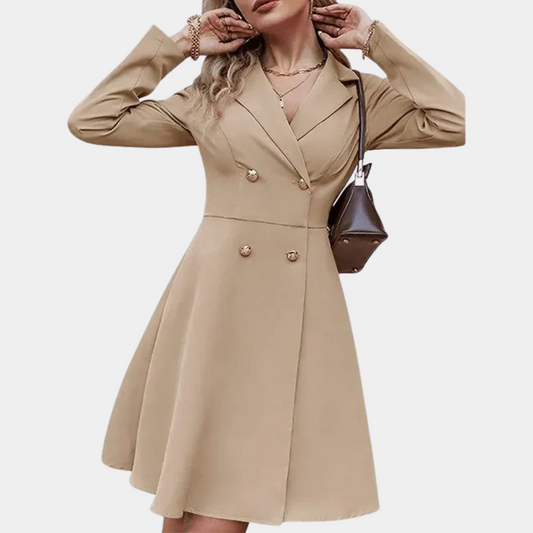 Abrigo de invierno línea A con corte elegante y estilo cálido