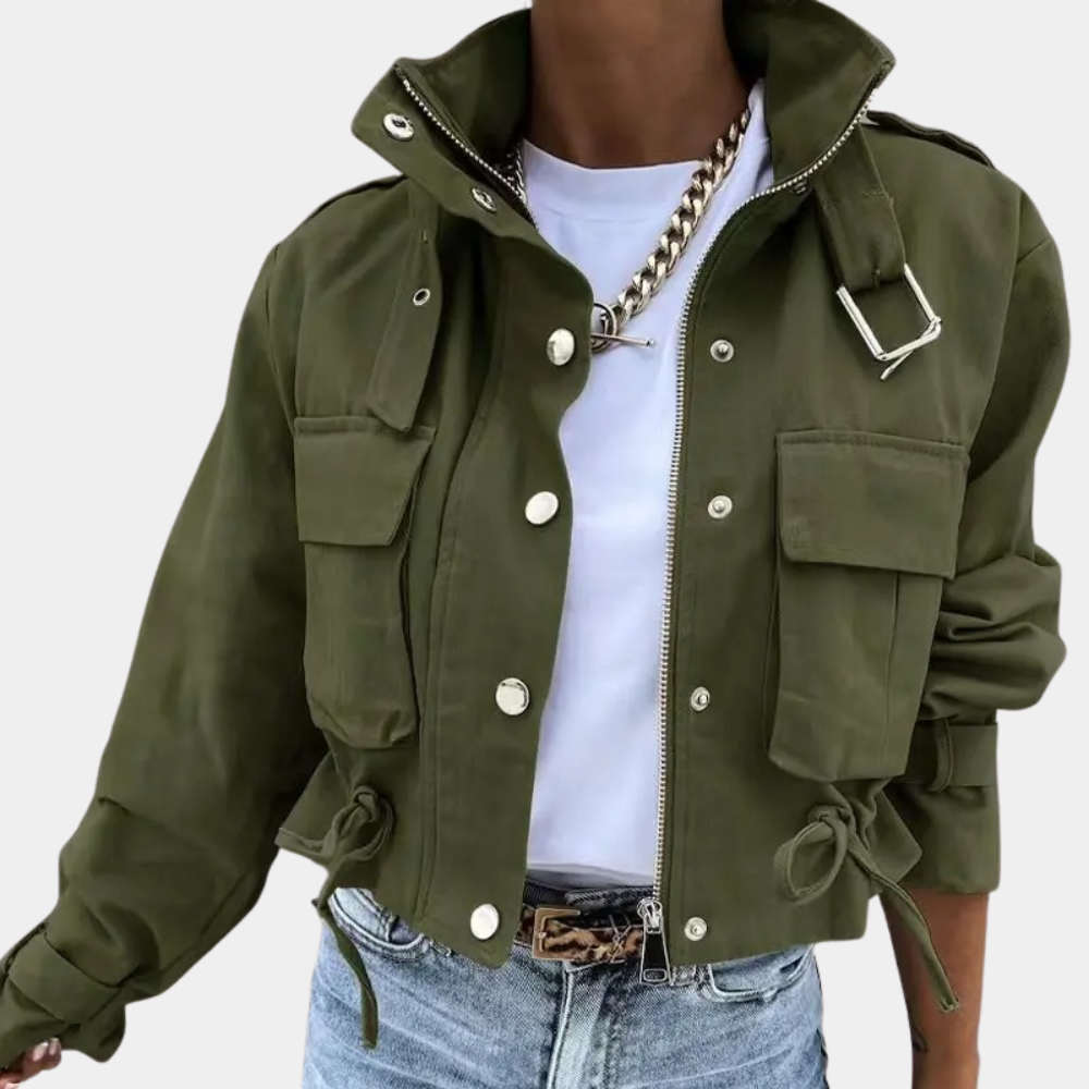 Short Summer Jacket for Women - with Pockets - Mariss