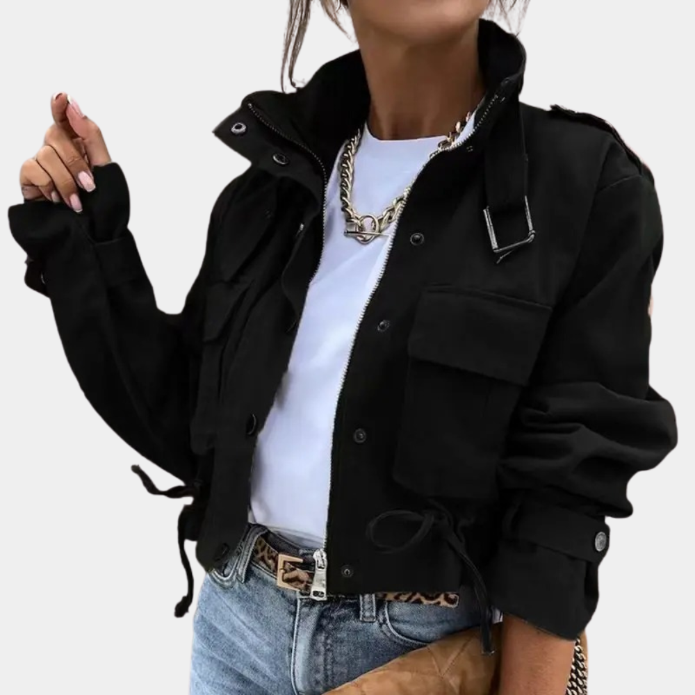 Short Summer Jacket for Women - with Pockets - Mariss