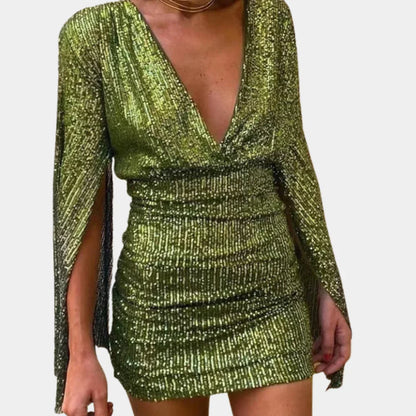Glamour Dress with Subtle Sparkle and Elegant Fit