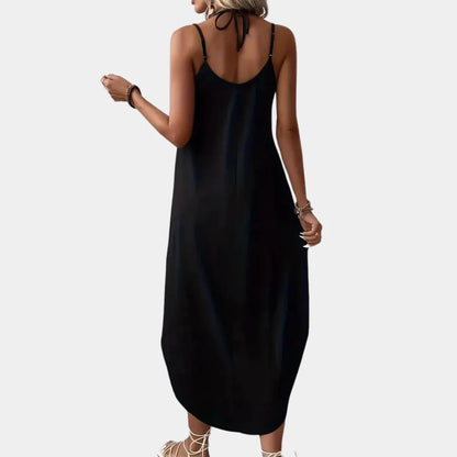 Lightweight Cami Dress with V-Neck and Adjustable Straps