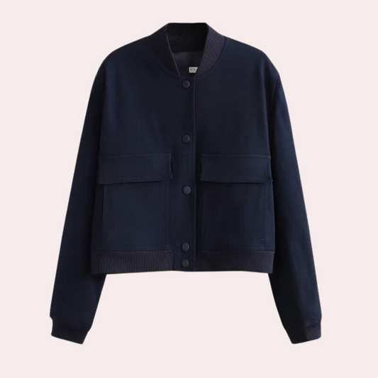 Fauna - Chaqueta bomber casual para mujer