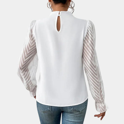 Elegant Ladies Top with Long Sleeves