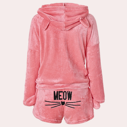Meow - Ultra comfy fleece lounge pyjama set cat