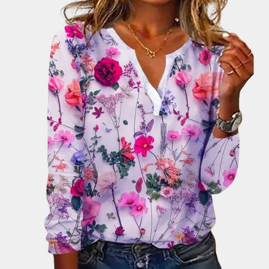 Blusa floral para mujer