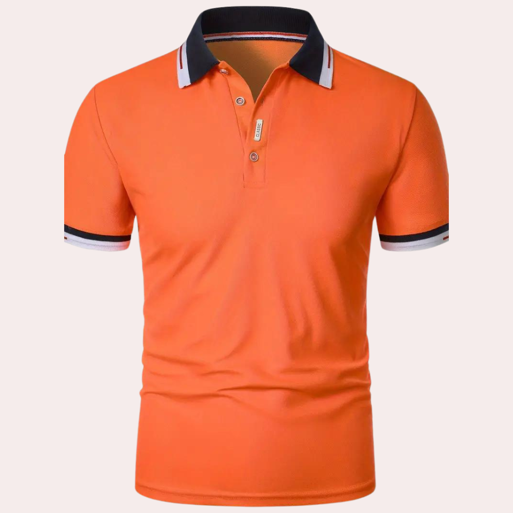 Orange Polo Shirt for Men - Comfortable and Stylish
